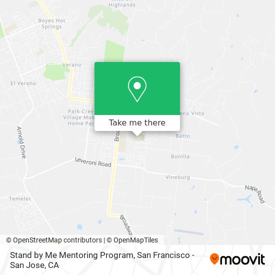 Stand by Me Mentoring Program map