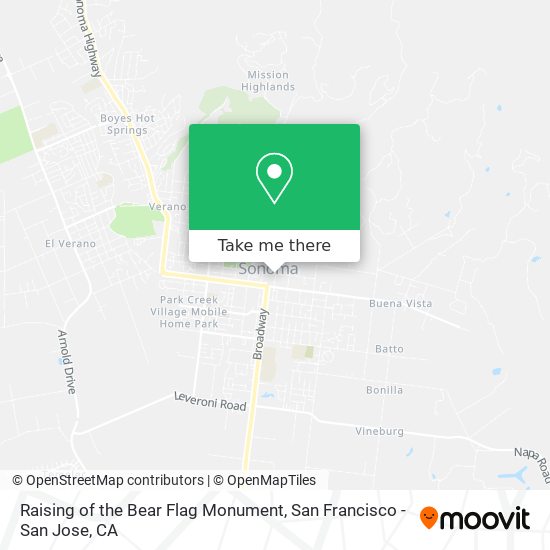 Raising of the Bear Flag Monument map