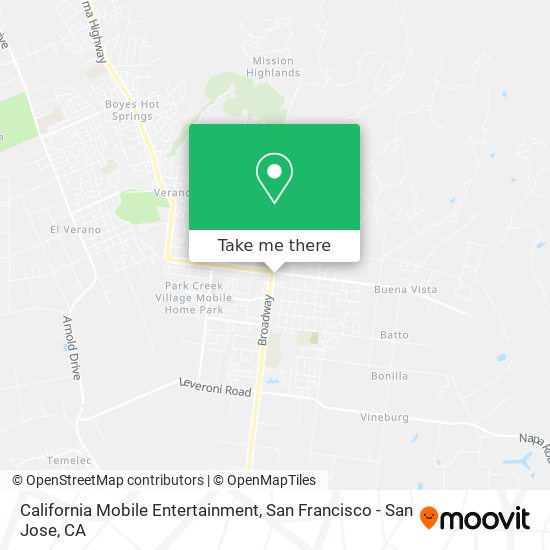 California Mobile Entertainment map