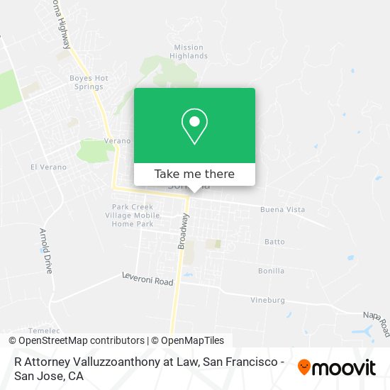 R Attorney Valluzzoanthony at Law map