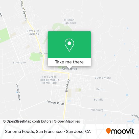 Sonoma Foods map