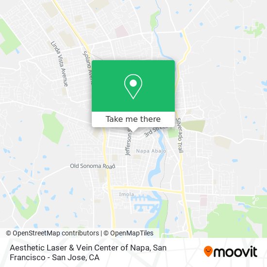 Mapa de Aesthetic Laser & Vein Center of Napa