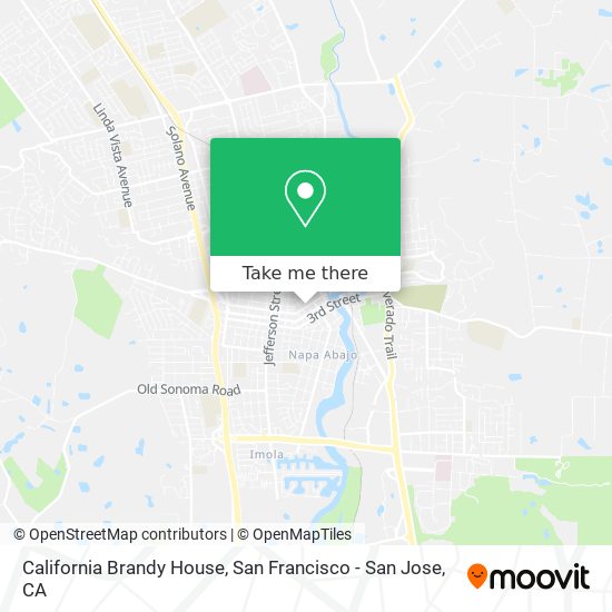 Mapa de California Brandy House