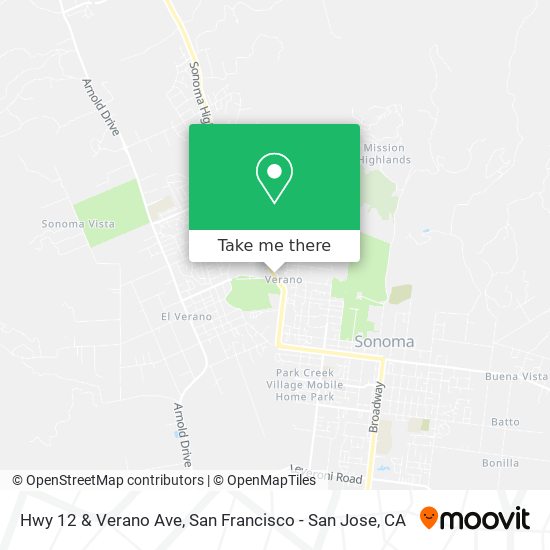 Hwy 12 & Verano Ave map