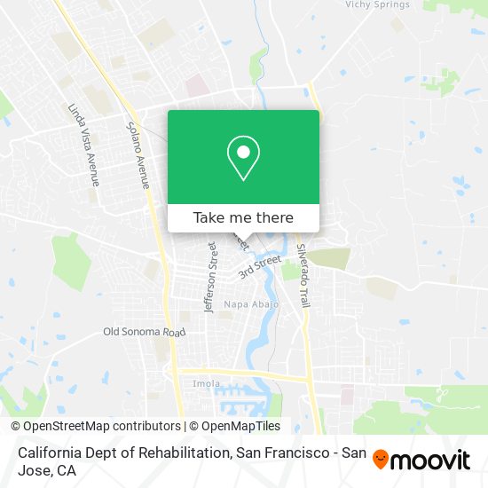 California Dept of Rehabilitation map