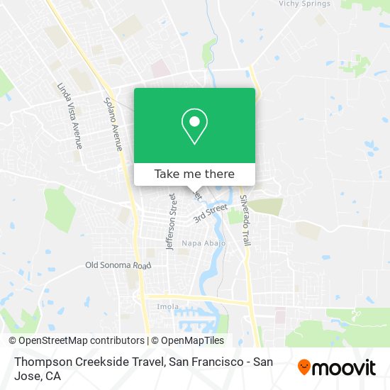 Thompson Creekside Travel map