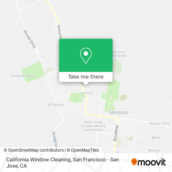 California Window Cleaning map