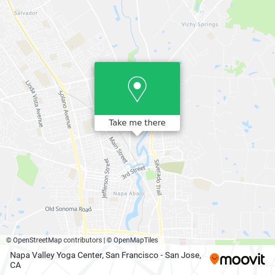 Napa Valley Yoga Center map