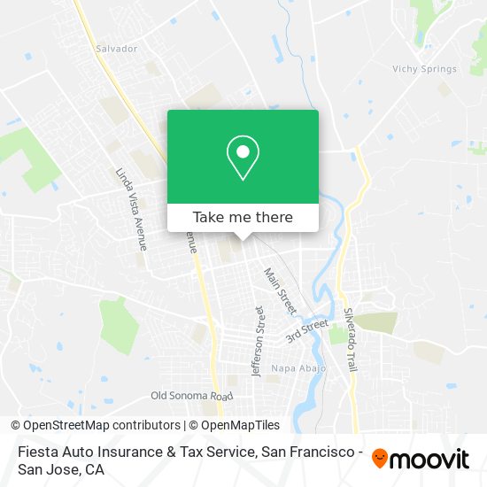 Fiesta Auto Insurance & Tax Service map