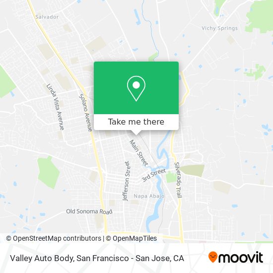 Valley Auto Body map