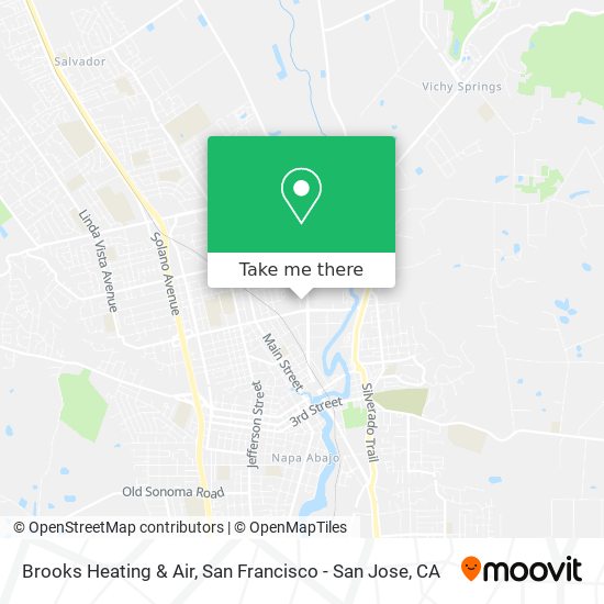 Mapa de Brooks Heating & Air