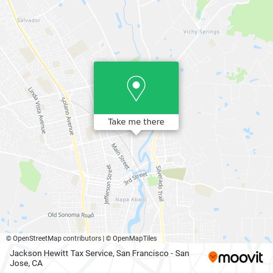 Jackson Hewitt Tax Service map