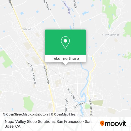 Napa Valley Sleep Solutions map