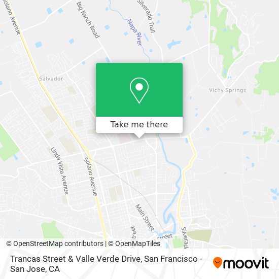 Trancas Street & Valle Verde Drive map