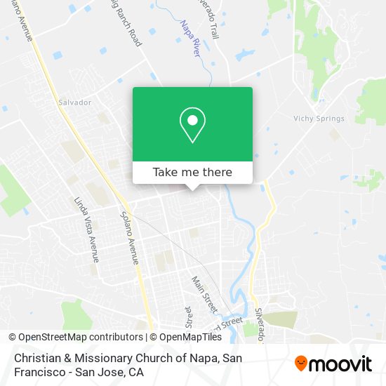 Mapa de Christian & Missionary Church of Napa