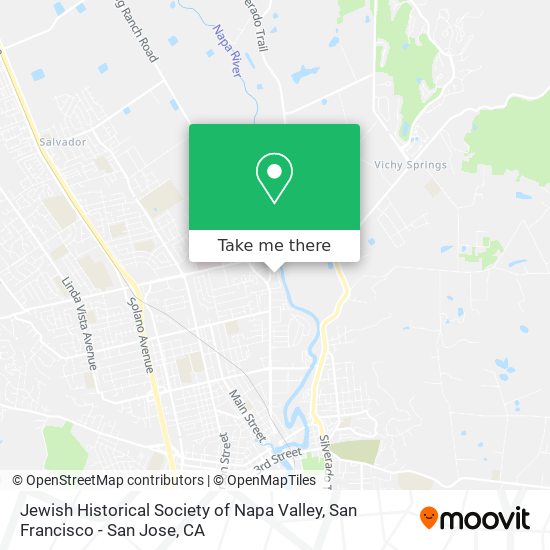 Mapa de Jewish Historical Society of Napa Valley