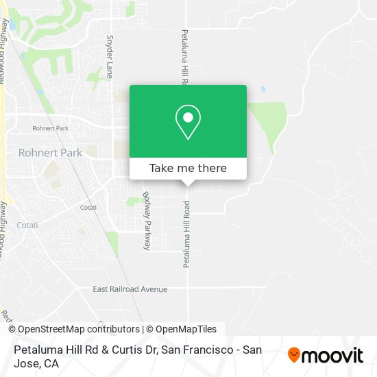 Petaluma Hill Rd & Curtis Dr map