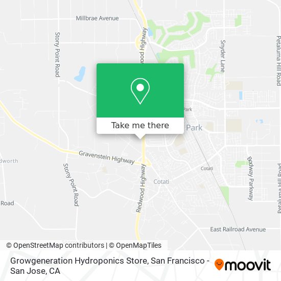 Mapa de Growgeneration Hydroponics Store