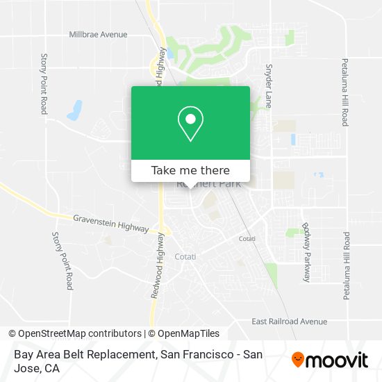 Mapa de Bay Area Belt Replacement