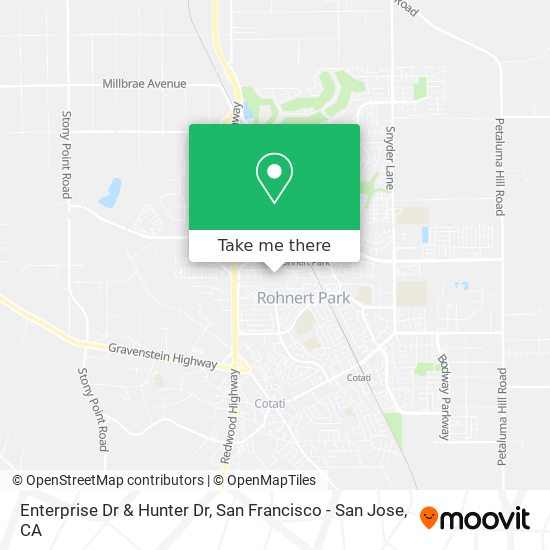 Mapa de Enterprise Dr & Hunter Dr