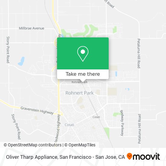 Mapa de Oliver Tharp Appliance