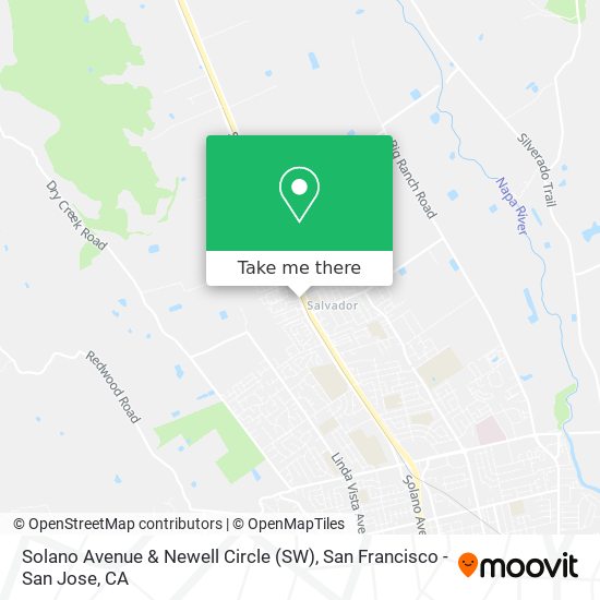 Solano Avenue & Newell Circle (SW) map