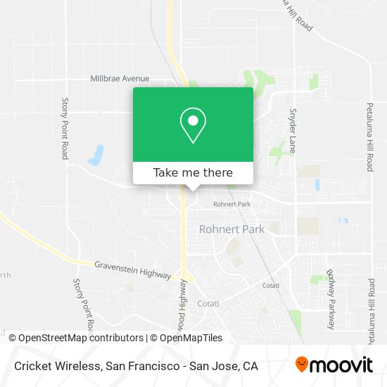 Mapa de Cricket Wireless