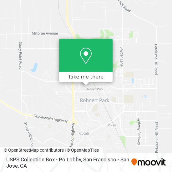 Mapa de USPS Collection Box - Po Lobby