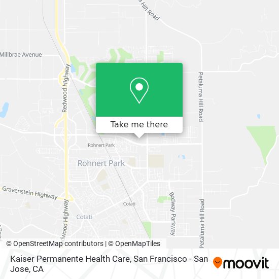 Kaiser Permanente Health Care map