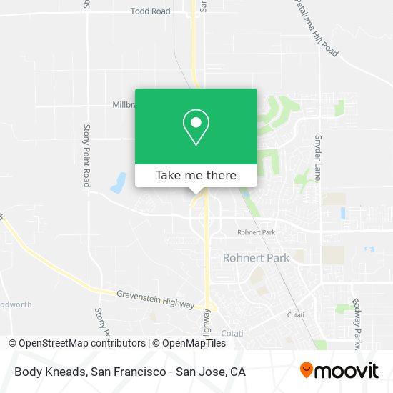 Mapa de Body Kneads