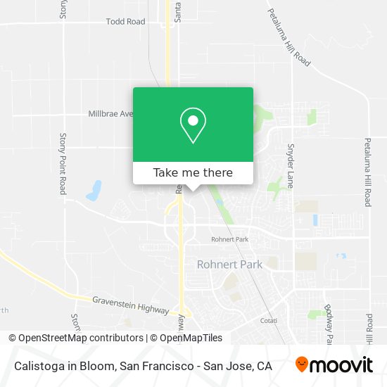 Calistoga in Bloom map