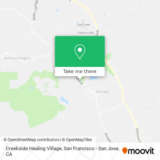 Creekside Healing Village map