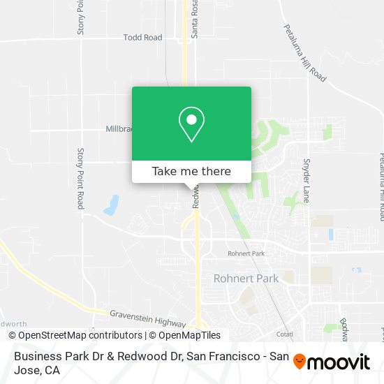 Business Park Dr & Redwood Dr map