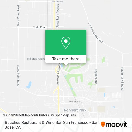 Bacchus Restaurant & Wine Bar map