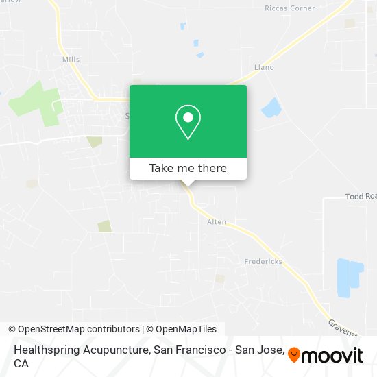 Healthspring Acupuncture map