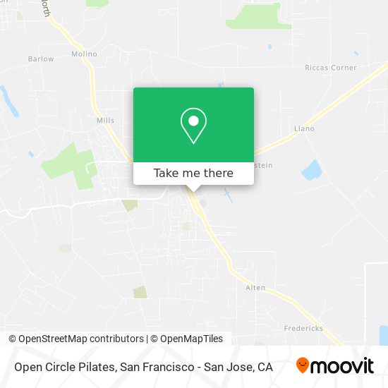 Mapa de Open Circle Pilates