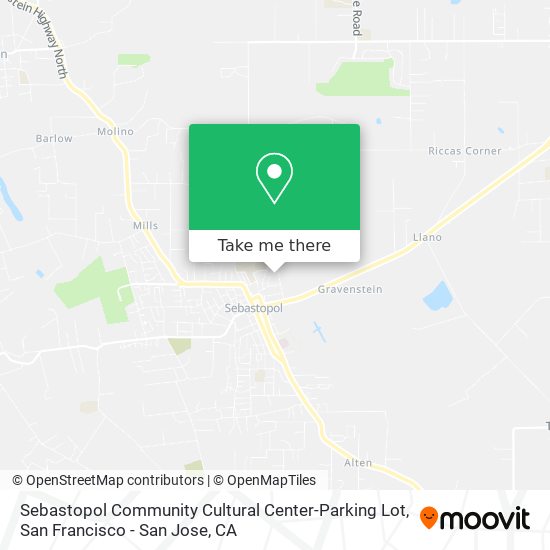 Mapa de Sebastopol Community Cultural Center-Parking Lot