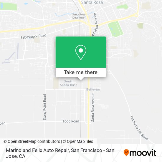 Marino and Felix Auto Repair map