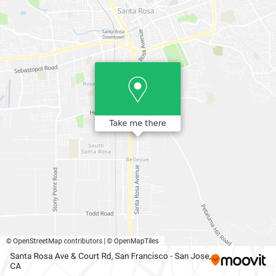 Santa Rosa Ave & Court Rd map