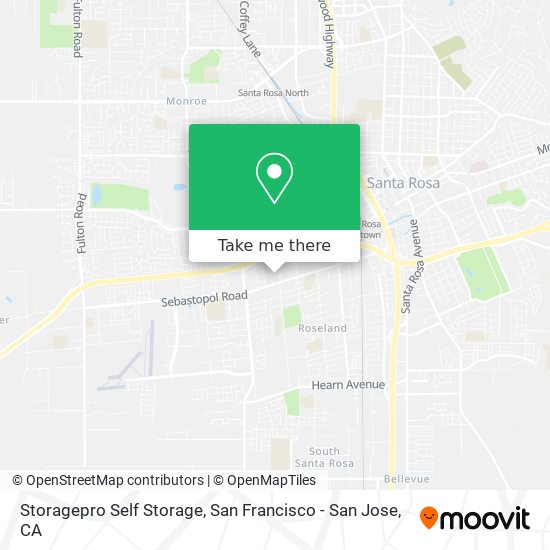 Storagepro Self Storage map