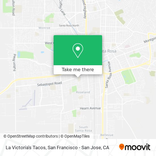 La Victoria's Tacos map