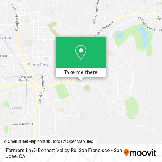 Mapa de Farmers Ln @ Bennett Valley Rd