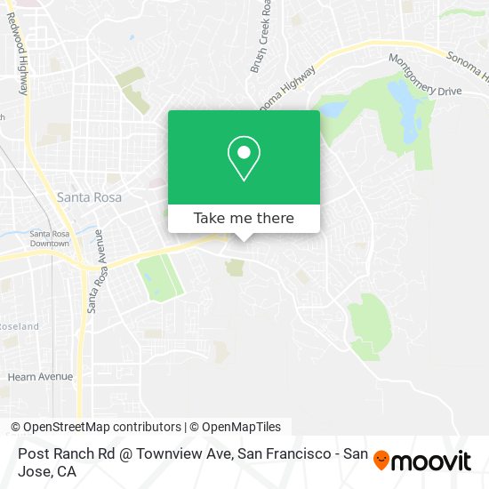 Mapa de Post Ranch Rd @ Townview Ave