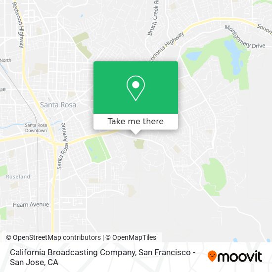 California Broadcasting Company map