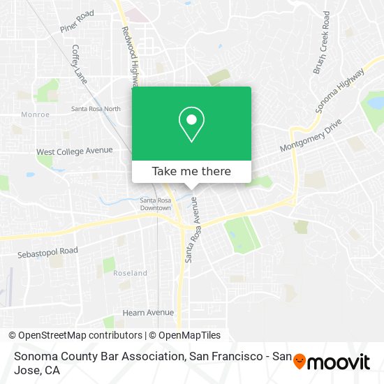 Sonoma County Bar Association map