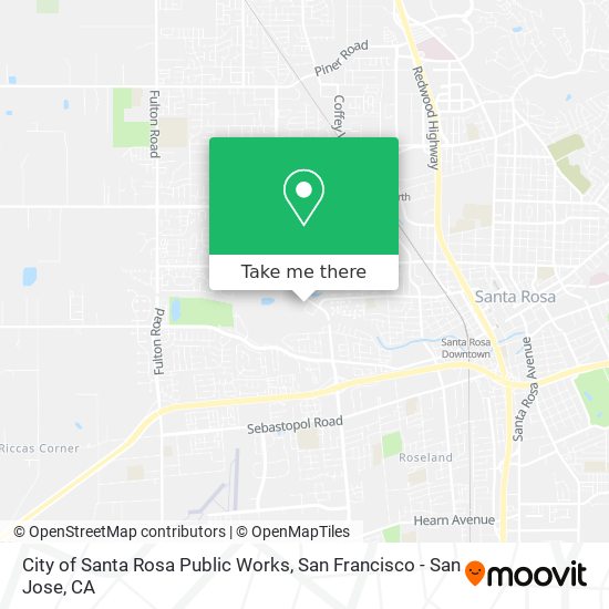 City of Santa Rosa Public Works map