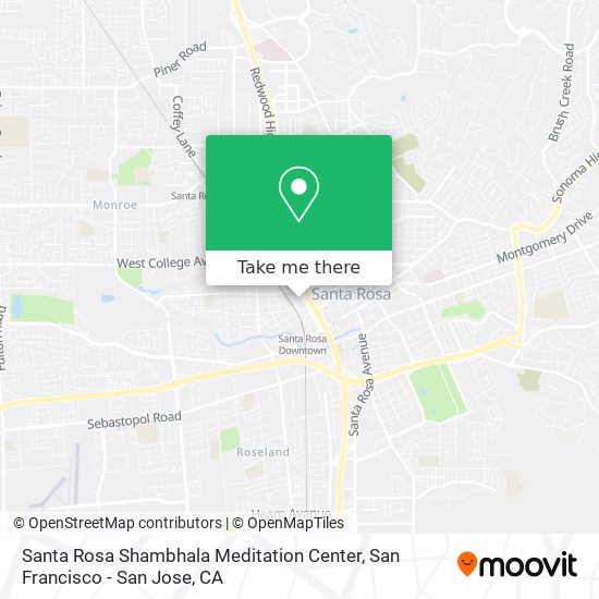 Santa Rosa Shambhala Meditation Center map