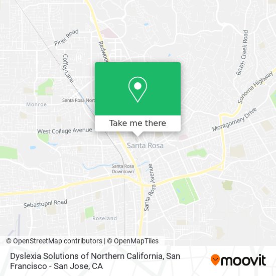 Dyslexia Solutions of Northern California map