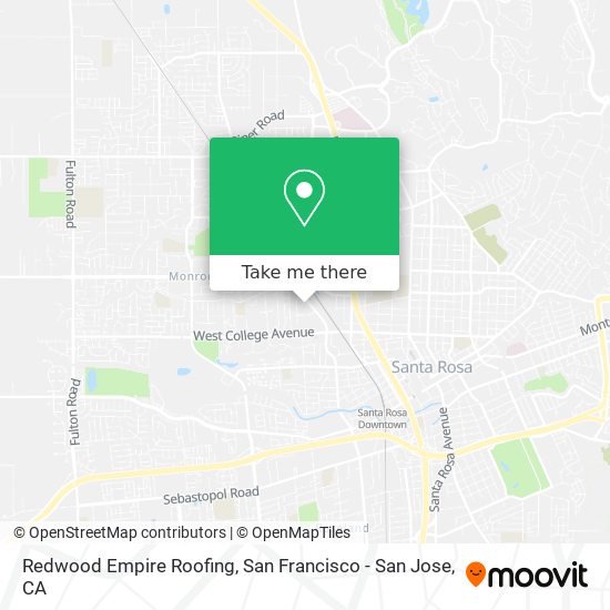 Redwood Empire Roofing map