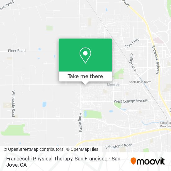 Franceschi Physical Therapy map